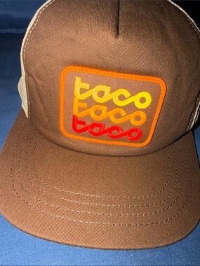 Toyota Tacoma “Taco” Retro Style Brown Trucker Hat